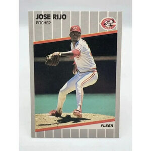 Jose Rijo #168 Cincinnati Reds‎ 1989 Fleer MLB TCG Mint